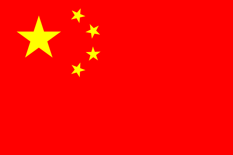 china flag image. However, in China, due to